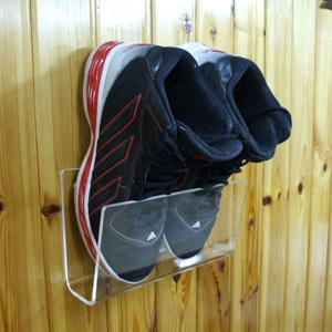 Factory and Custom Wall Door Clear Acrylic Holder <strong>Stand</strong> for Shoes <strong>Boots</strong> Sneakers Transparent Hanging Acrylic Shoe Display Holder - Product Image 4
