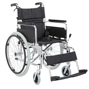 Fauteuil roulant léger en aluminium de petite taille avec repose-pieds détachable et accoudoirs rabattables, capacité 100 kg, certifié CE, facile à transporter - Product Image 1