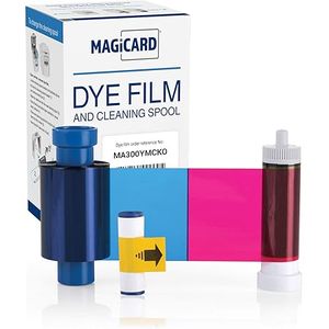 Cinta de color MAGiCARD MA300YMCKO, rollo de limpieza de película de tinta para impresora Pronto Enduro Riopro - Product Image 2