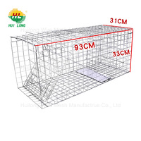 Piège à animaux vivants pliable à 2 portes avec trous carrés et service de découpe pour une lutte antiparasitaire haute efficacité