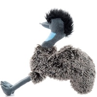 Peluche d'autruche douce approuvée CE et ASTM, jouet en peluche d'ému personnalisé sur mesure, mascotte en tissu durable fabriquée en usine