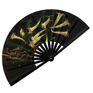 Vente en gros de ventilateurs pliants à la main en bambou de musique classique de couleur personnalisable de 13 pouces-Cadeaux promotionnels publicitaires - Product Image 6