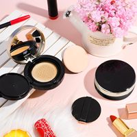 Krim BB Air Cushion Pelembap Label Pribadi Tahan Lama Tahan Air untuk Kulit Gelap Set Kemasan Kosmetik