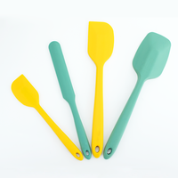 Ensemble de spatules en silicone de qualité alimentaire, ensemble de racloirs de pâtisserie résistants à la chaleur avec poignées ergonomiques pour la fabrication de gâteaux et de pâtisseries