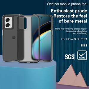Coque de téléphone portable translucide mat givré antichoc pour <span class=keywords><strong>MOTO</strong></span> G 5G 2024 - Product Image 3