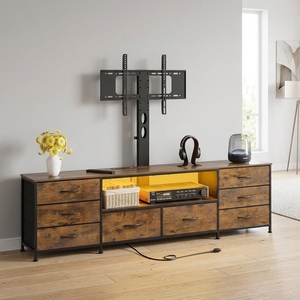 Soporte de <span class=keywords><strong>TV</strong></span> Inteligente de Madera con Función de Almacenamiento para Televisores de <span class=keywords><strong>65</strong></span> <span class=keywords><strong>Pulgadas</strong></span> o Más, <span class=keywords><strong>Mueble</strong></span> Moderno de Lujo para Sala de Estar - Product Image 5