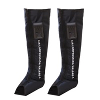 Masseur professionnel pour pieds et mollets à domicile, appareil de compression d'air pour jambes entières, 3 modes de massage, télécommande sans fil, thérapie par fermeture éclair pour les muscles