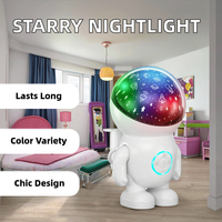 Veilleuse LED XUNDE, ambiance romantique, projecteur d'étoiles moderne pour chambre à coucher, corps en ABS, abat-jour blanc, changement de couleur RVB