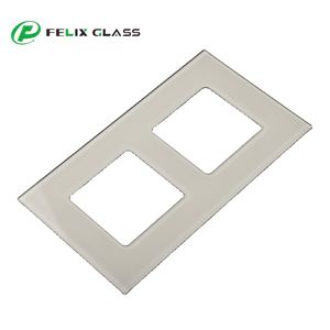 Cadre en verre trempé découpé CNC sur mesure pour interrupteur d'éclairage, fabriqué par le fabricant - Product Image 1