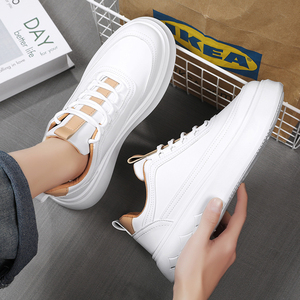 Nouvelles Chaussures de Skateboard Blanches Respirantes et Antidérapantes pour Hommes, Modèle Printemps/Automne, Polyvalentes, Sport et Loisirs, Rehaussantes - Product Image 3