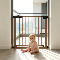 Barrières de sécurité réglables et rétractables sans perçage pour enfants, bébés, tout-petits et animaux domestiques, barrières de porte et d'escalier avec indication de couleur