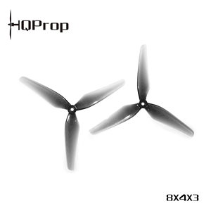 Hélice HQProp 8X4X3 de 8 Pulgadas y 3 Aspas, Material de PC Transparente Gris, Hélice para Dron - Product Image 3
