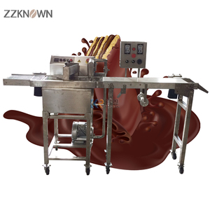 Machine d'enrobage automatique de chocolat miniature OEM pour biscuits, pâtisseries, bonbons, machine de couverture, de revêtement et de fusion - Product Image 5