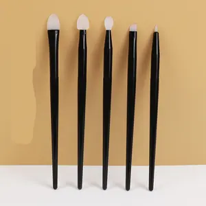 New Silicone Portable Makeup Brush Set Complete Eye Makeup Brush Silicone Eyeshadow Lip Apply Lipstick Eyebrow Eyeliner Brush