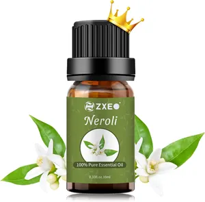 Aceite esencial de neroli orgánico puro 100%, aceite de flor de naranja Natural para mejorar el sueño y masajear el cuidado de la piel del cabello