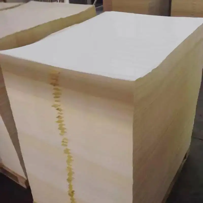 Rouleau de papier Semi-adhésif blanc en 1 mètre, à bas prix, pâte de bois A4, papier Kraft jaune, pas cher