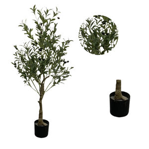Árbol de Olivo Artificial de Plástico y Seda, Resistente al Agua, con Ramas Gruesas y Abundantes, para Decoración Interior y Exterior del Hogar, Venta al Por Mayor - Product Image 5