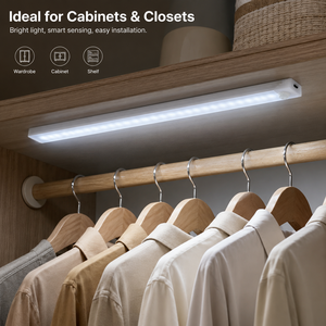 Lampe LED sans fil à détecteur de mouvement 50CM, rechargeable, magnétique, pour armoire, éclairage de placard à intensité variable, fabricant - Product Image 4