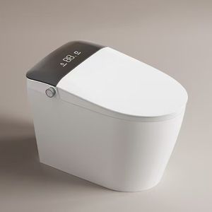<span class=keywords><strong>Toilette</strong></span> moderne intelligente Premium WC en céramique Salle de bain montée au sol Slim Flush avec siège chauffant et télécommande incluse - Product Image 1