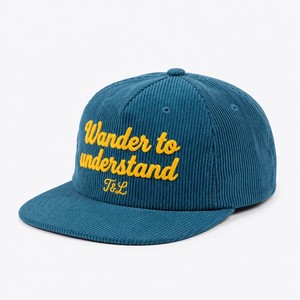 Wholesale Custom Logo Chenille Embroidered 6 Panel Corduroy Snapback Cap Luxury <b>Flat</b> Brim Gorras <b>Hat</b> Manufacturer - Product Image 1