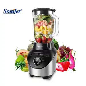 Sonifer SF-8053 Rumah Tangga Kualitas Tinggi 1000 Watt Kontrol Termostat 6 Pisau Blender Smoothie Kecepatan Tinggi Elektrik