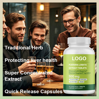 Complément alimentaire à base de plantes OEM/ODM avec flavonoïdes, antioxydant, protection du foie pour les consommations d'alcool, comprimés d'extrait de racine de Kudzu