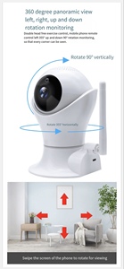 Caméra Wi-Fi AVstart 2,4 GHz, caméra pour chien/chat/animaux de compagnie, 1080P HD, sécurité domestique, caméra réseau CCTV, application <span class=keywords><strong>IPC360</strong></span>, domicile - Product Image 2