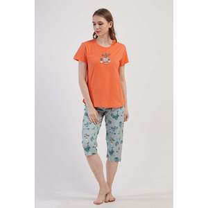 Combinaison de nuit ovale à manches courtes et col rond pour femmes - Product Image 3