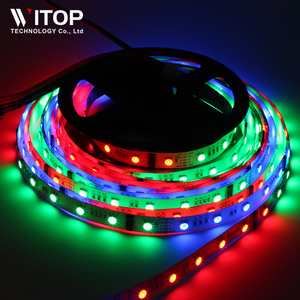 Dmx512rgb 5050 24V IP20 IP65 không thấm nước ngoài trời ma thuật đầy đủ màu sắc <span class=keywords><strong>RGB</strong></span> <span class=keywords><strong>LED</strong></span> <span class=keywords><strong>Strip</strong></span> dấu hiệu Flex <span class=keywords><strong>LED</strong></span> <span class=keywords><strong>Strip</strong></span> đèn <span class=keywords><strong>DMX</strong></span> tín hiệu - Product Image 4