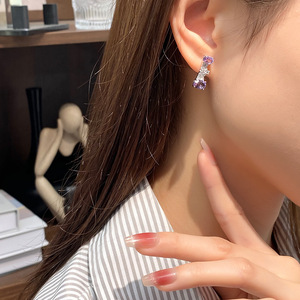 Wholesale 925 Silver Gold Plated Gemstone Stud Earrings Oval Cut Natural <b>Stone</b> Women's Daily Wear Jewelry for Gift - Product Image 4
