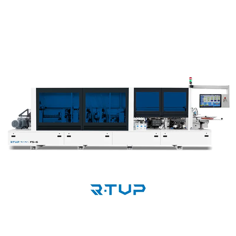 R-TUP 목제 가구 가장자리 기계 거칠고 정밀한 트리밍 자동적인 가장자리 밴딩 기계