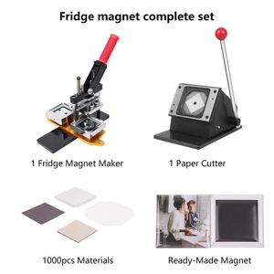 Máquina Manual para Hacer Chapas Metálicas Cuadradas, Máquina para Hacer Botones Magnéticos para Refrigerador, Máquina para Hacer Insignias - Product Image 3
