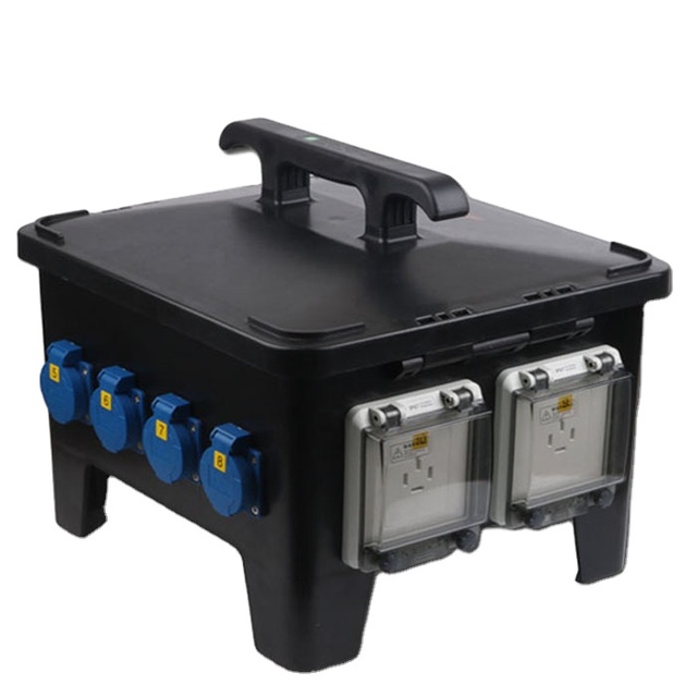 IP67 Waterproof Outdoor Combination Socket Portable Power Industrial Outlet Distribution Board Box
