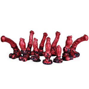 Dildo en silicone en forme de pénis d'animal (chien, <span class=keywords><strong>cheval</strong></span>) pour hommes et femmes, jouet sexuel pour masturbation, orgasme et expansion anale - Product Image 5