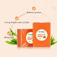 Savon organique de marque privée en gros à l'acide kojique savon blanchissant et éclaircissant pour l'acné et la peau en 7 jours savon Kojie San