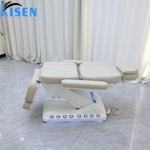 Kisen Top Beauty Chair Luxury Salon Clinic Hospital Beautyshop <b>Bed</b> Tattoo Chair Massage Table with Electric 3 Motors <b>Led</b> Light - Product Image 3