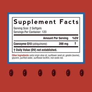 Complément Alimentaire à Haute Puissance CoQ10 et Extraits Végétaux pour Soutenir la Fonction Cardiaque Saine – 240 Gélules Molles de CoQ10 - Product Image 4