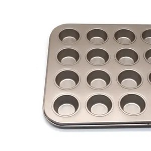 Cetakan Tart Telur Baja Karbon, Alat Dapur Memanggang Cangkir Muffin Cetakan Cupcake Tidak Lengket Berbentuk Bunga
