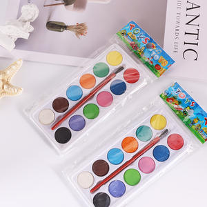 Pigmentos de Acuarela en Polvo Redondos de 12 Colores Sólidos para Dibujo y Pintura con Pincel para Estudiantes - Product Image 6