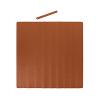 Tapis de mahjong en cuir 32x32 pouces, tapis de table anti-bruit pour mahjong, poker, jeux de société et jeux de cartes