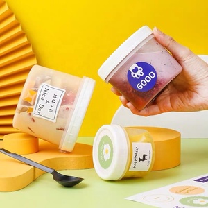 Bán Buôn Chi Phí Thấp 160/200/400/600 Ml Trung Quốc Bánh PP Jar Có Nắp Đậy, Rỗng Kem Nhựa Jar ,Frosted Sữa Lắc Cốc Nhựa - Product Image 5