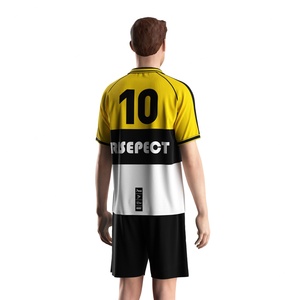 เสื้อโปโลฟุตบอลชาย ระบายอากาศได้ดี ชุดทีมแบบกำหนดเองสำหรับการฝึกซ้อมและการแข่งขัน เสื้อฟุตบอลแขนสั้นคอปกคลาสสิก - Product Image 4