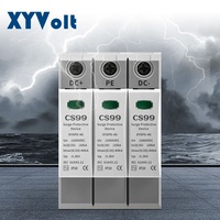 DC1000V 3P protecteur de surtension photovoltaïque T2 Type dispositif de Protection contre la foudre 40kA Max courant de décharge cuivre pour électronique