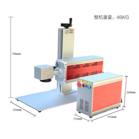 JINGKE RF CO2 machine de marquage laser pour vêtements jeans livre couverture de téléphone imprimante en cuir