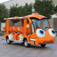 Véhicule urbain 14 places alimenté par batterie Navette touristique Mini voiture de bus touristique électrique