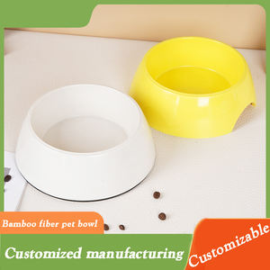 Personalizado Anti Spill Dog e Cat Food Water Bowl Portátil Estilo Sólido Fibra de Bambu Antiderrapante <span class=keywords><strong>Pet</strong></span> Bowl para Viagem para Alimentação Diária - Product Image 2