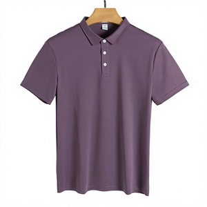 Camisa de Hombre de Manga Corta, 190g GSM, Algodón Mercerizado de Alta Calidad, Cuello Clásico, Estilo Casual de Negocios, Color Sólido, Transpirable, Lavable a Máquina - Product Image 2