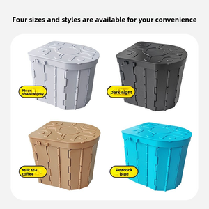 Toilettes d'urgence portables pliantes pour la chasse, le pique-nique, les voyages, le <span class=keywords><strong>camping</strong></span> en véhicule, en matériau ABS - Product Image 4