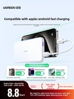 Kabel Data Ultra Pendek Ugreen L501 dengan Konektor Type-C//USB-A untuk iPhone 15 Pro Max-PD 3.0 60W Pengisian Cepat