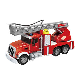 Camions de pompiers à friction en gros, jouets de modèle avec lumière et son - Product Image 1